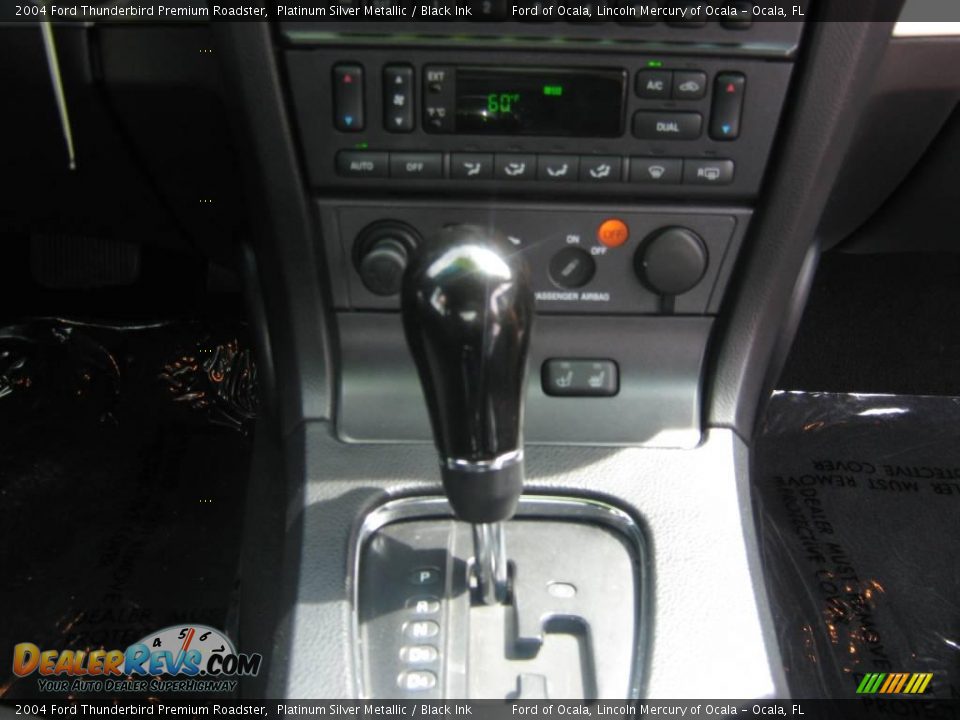 2004 Ford Thunderbird Premium Roadster Platinum Silver Metallic / Black Ink Photo #23