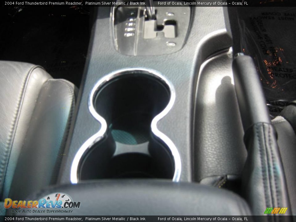 2004 Ford Thunderbird Premium Roadster Platinum Silver Metallic / Black Ink Photo #24
