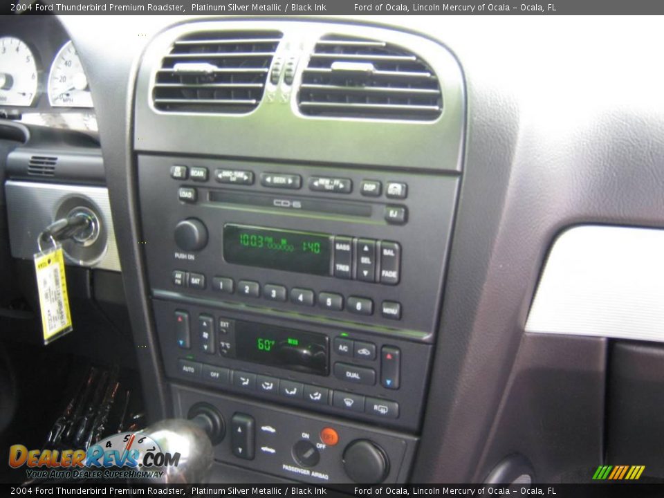 2004 Ford Thunderbird Premium Roadster Platinum Silver Metallic / Black Ink Photo #25