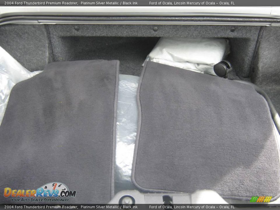 2004 Ford Thunderbird Premium Roadster Platinum Silver Metallic / Black Ink Photo #26