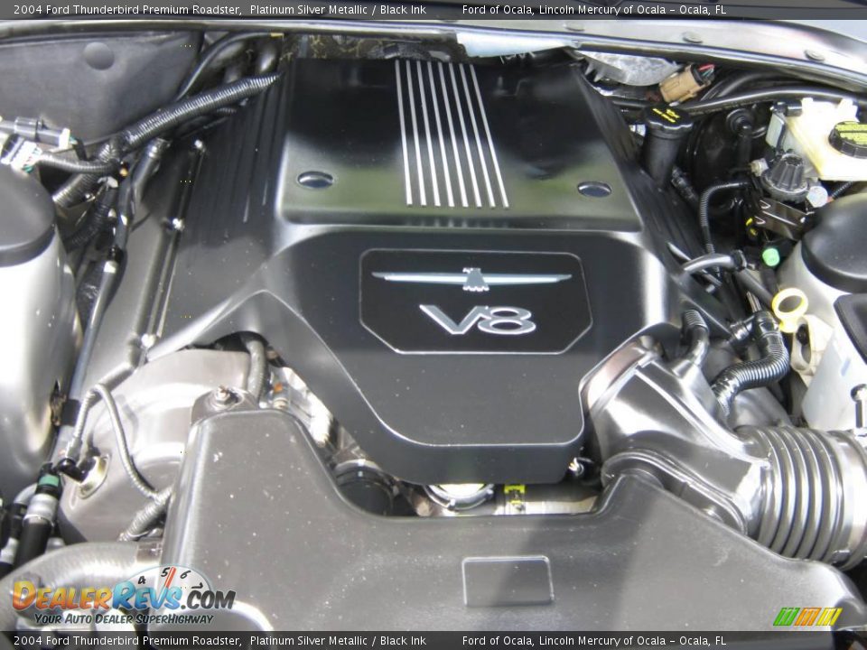 2004 Ford Thunderbird Premium Roadster Platinum Silver Metallic / Black Ink Photo #27
