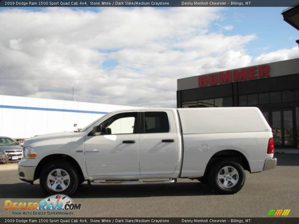 2009 Dodge Ram 1500 Sport Quad Cab 4x4 Stone White / Dark Slate/Medium Graystone Photo #1