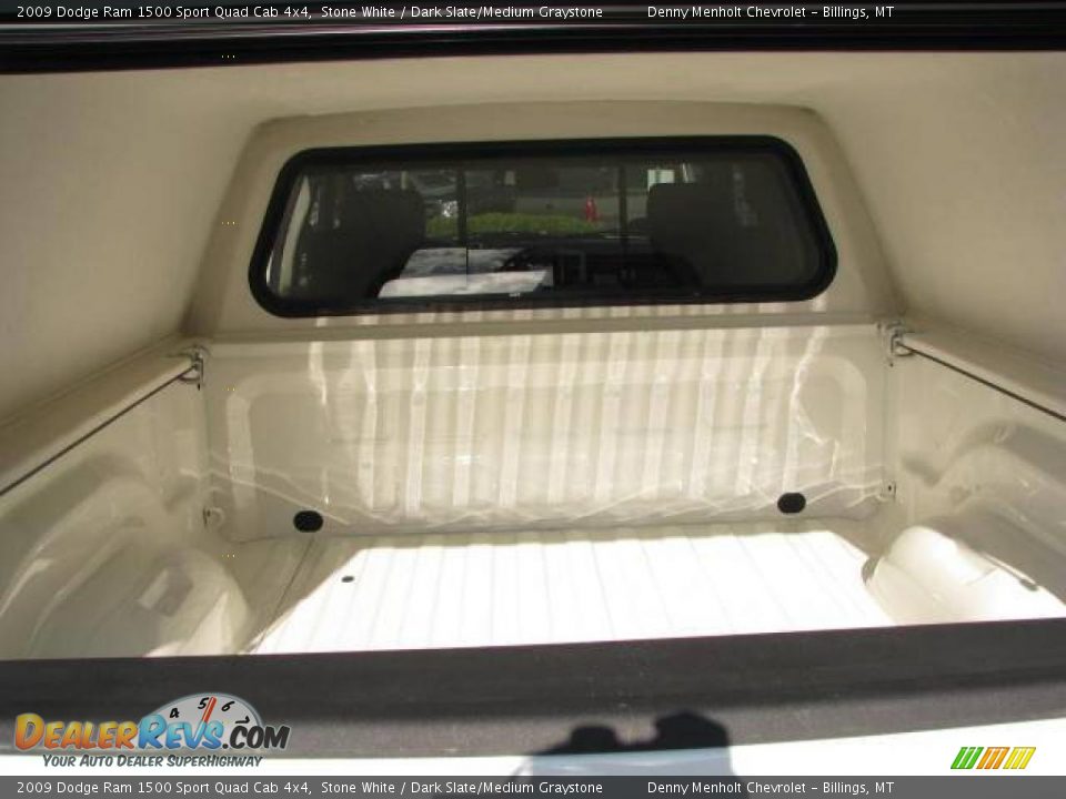 2009 Dodge Ram 1500 Sport Quad Cab 4x4 Stone White / Dark Slate/Medium Graystone Photo #8