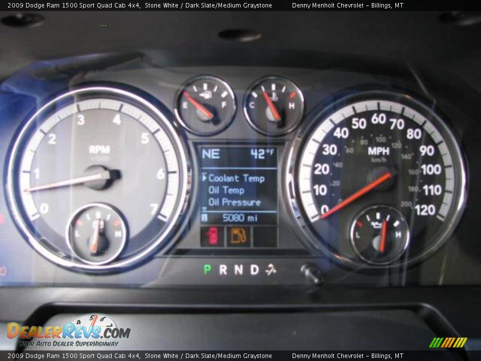 2009 Dodge Ram 1500 Sport Quad Cab 4x4 Stone White / Dark Slate/Medium Graystone Photo #14