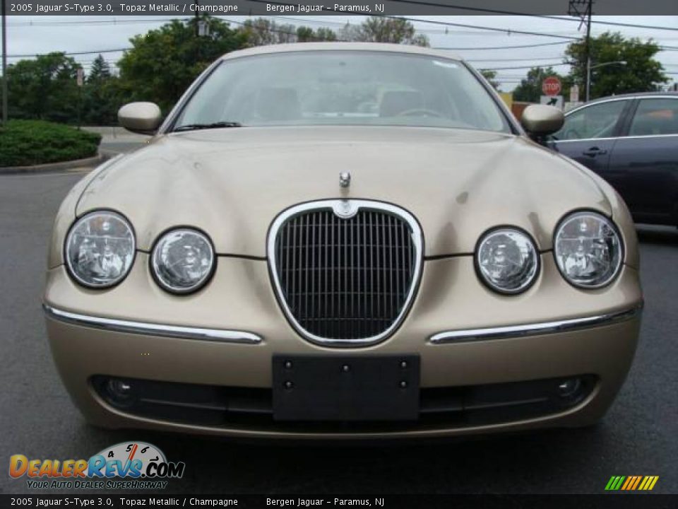 2005 Jaguar S-Type 3.0 Topaz Metallic / Champagne Photo #2
