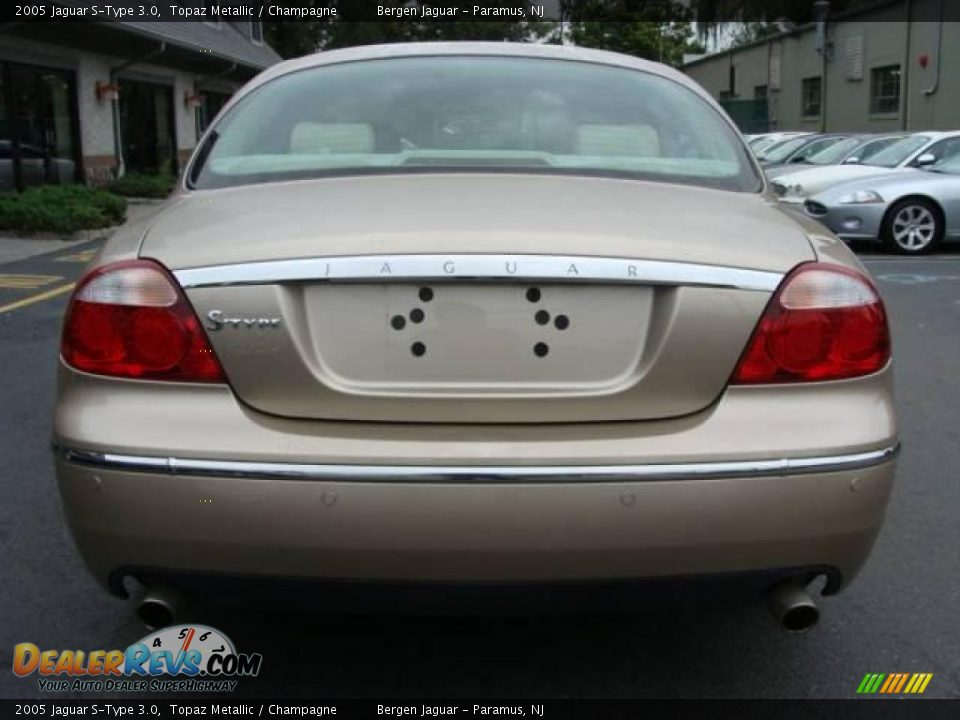 2005 Jaguar S-Type 3.0 Topaz Metallic / Champagne Photo #5