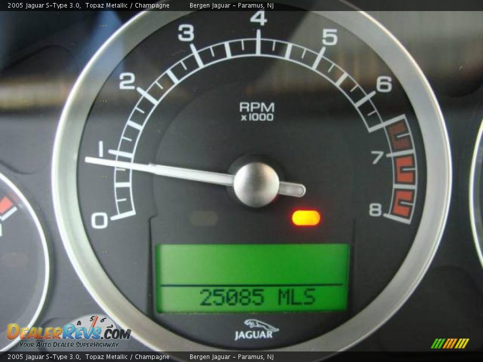 2005 Jaguar S-Type 3.0 Topaz Metallic / Champagne Photo #10