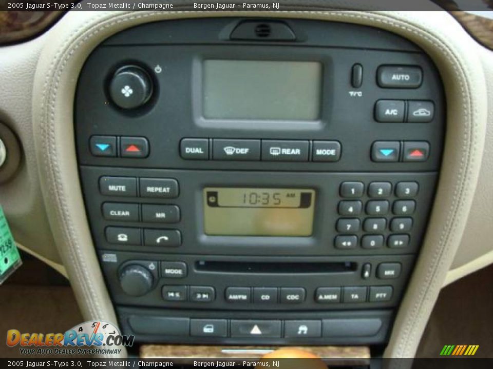 2005 Jaguar S-Type 3.0 Topaz Metallic / Champagne Photo #11