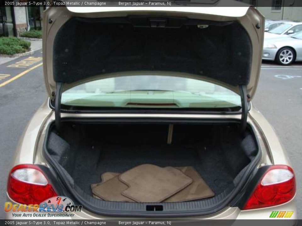 2005 Jaguar S-Type 3.0 Topaz Metallic / Champagne Photo #13