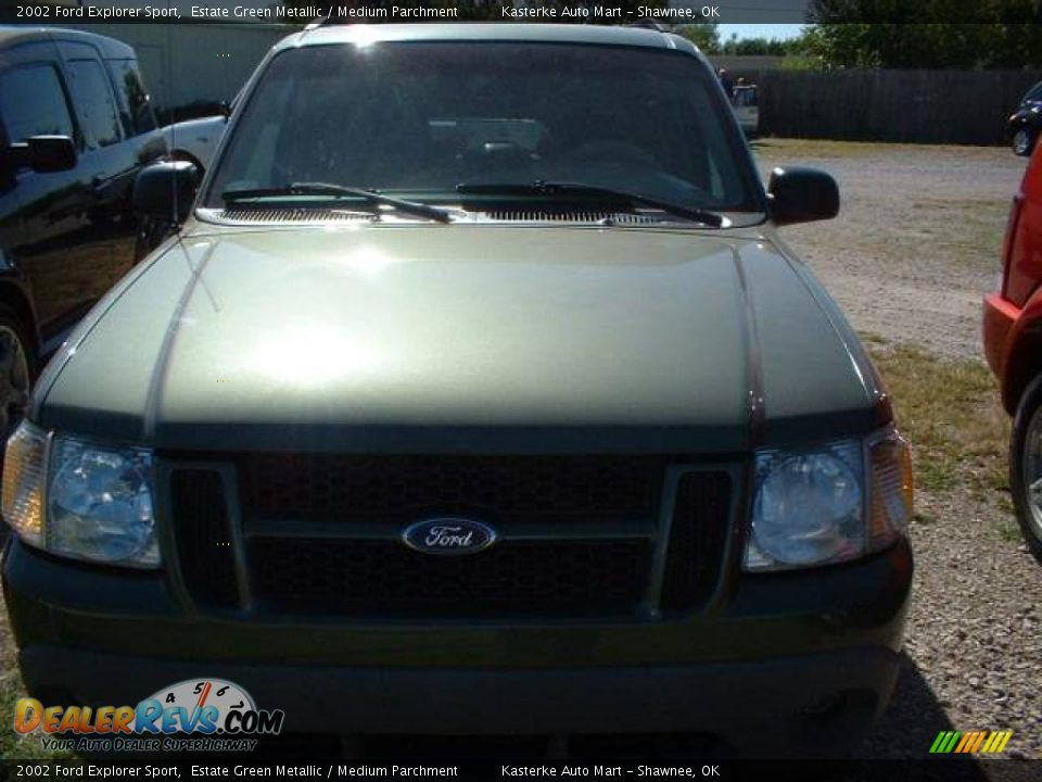 2002 Ford Explorer Sport Estate Green Metallic / Medium Parchment Photo #2