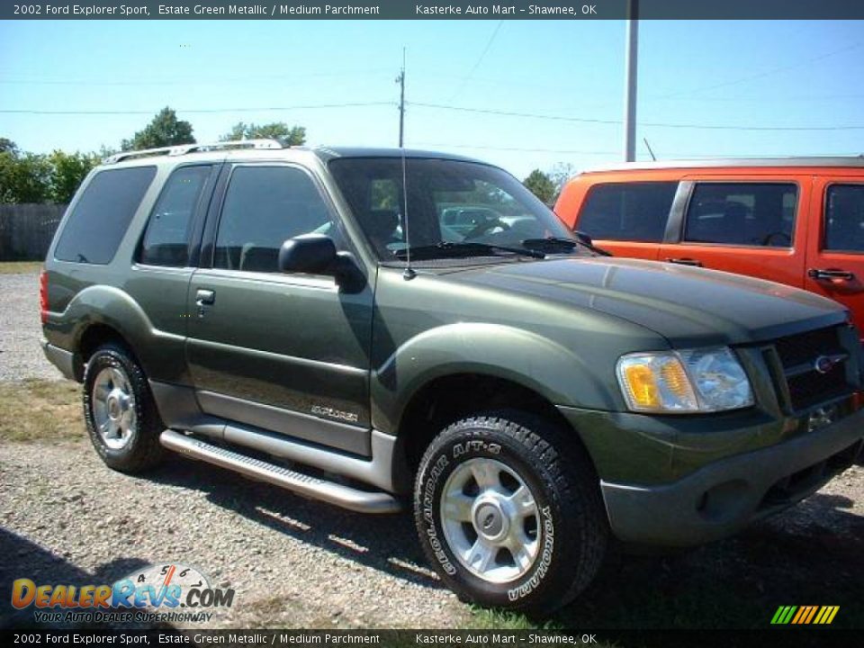 2002 Ford Explorer Sport Estate Green Metallic / Medium Parchment Photo #3