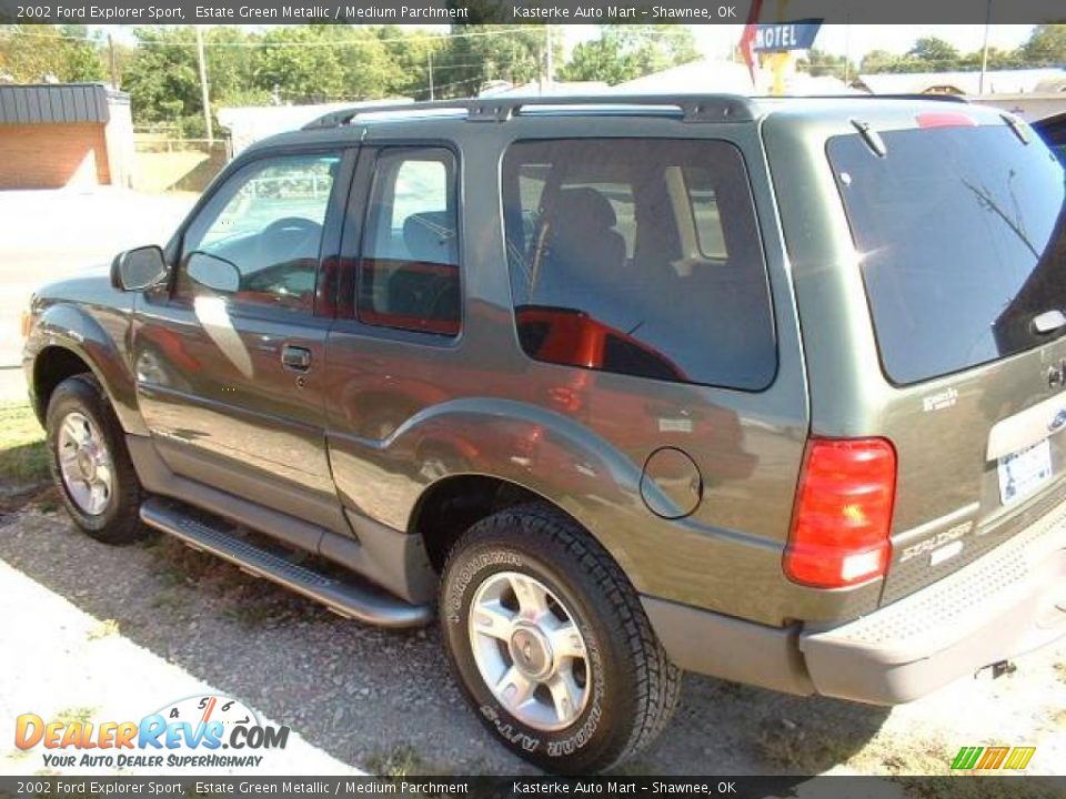 2002 Ford Explorer Sport Estate Green Metallic / Medium Parchment Photo #5