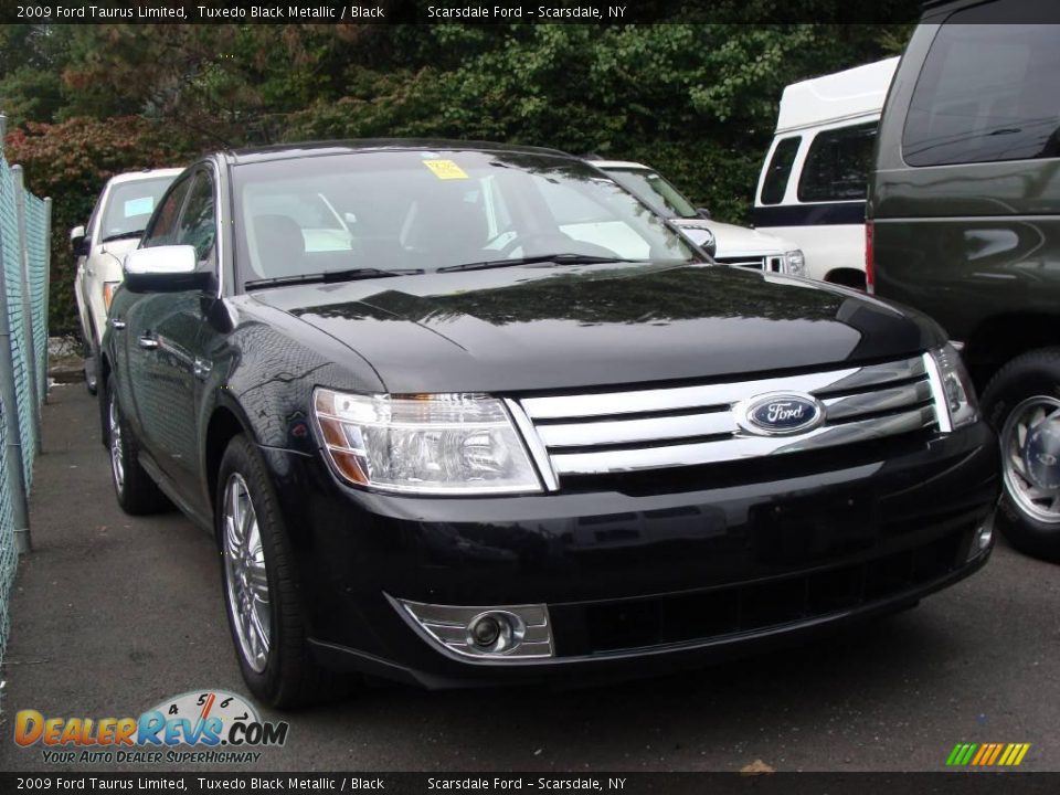 2009 Ford Taurus Limited Tuxedo Black Metallic / Black Photo #3