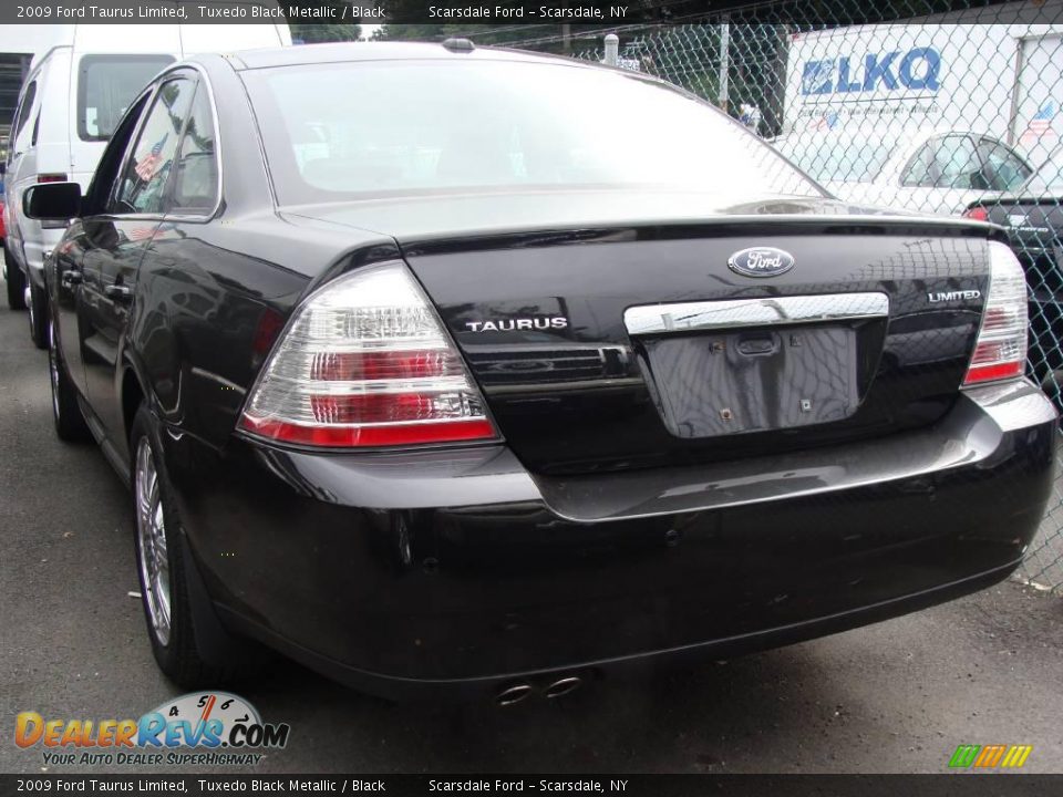 2009 Ford Taurus Limited Tuxedo Black Metallic / Black Photo #6