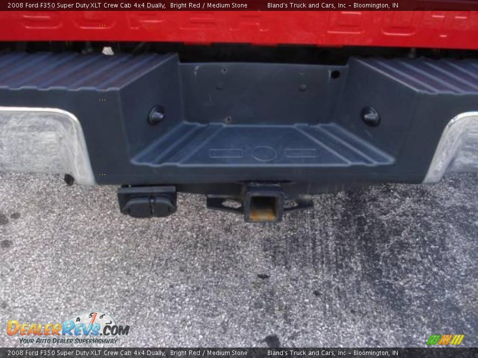 2008 Ford F350 Super Duty XLT Crew Cab 4x4 Dually Bright Red / Medium Stone Photo #14