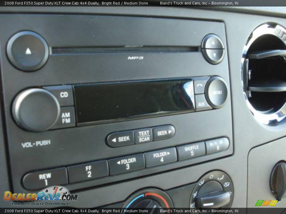 2008 Ford F350 Super Duty XLT Crew Cab 4x4 Dually Bright Red / Medium Stone Photo #23
