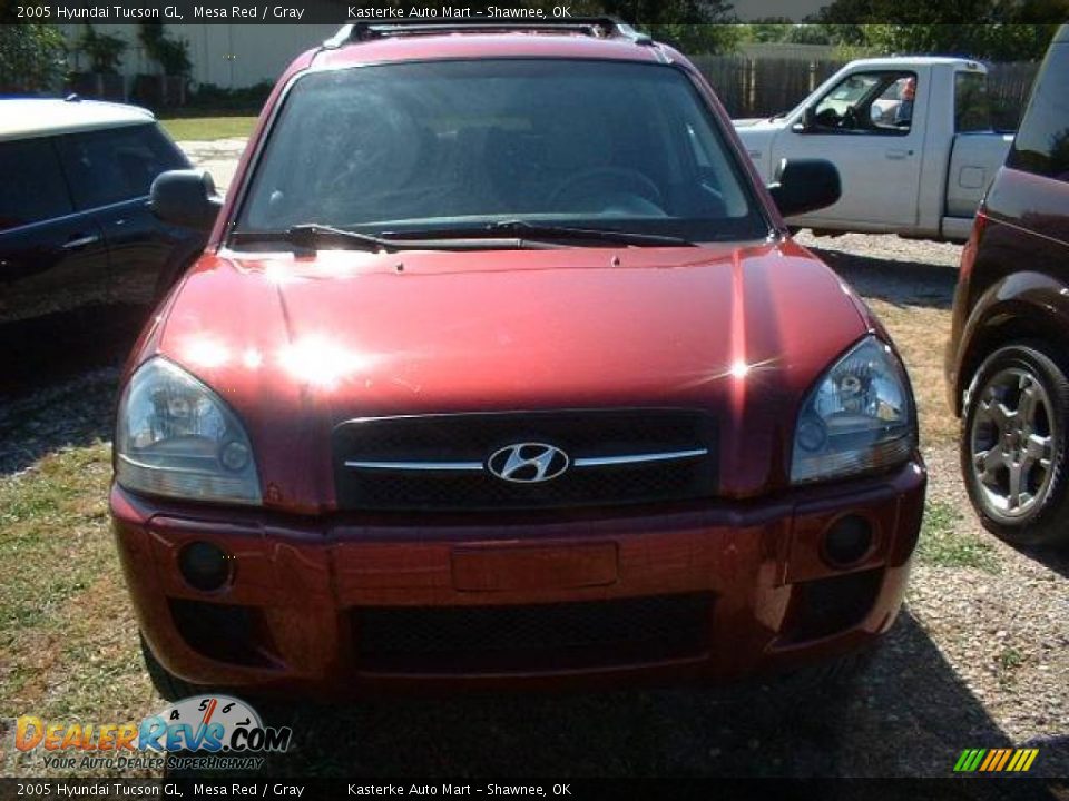 2005 Hyundai Tucson GL Mesa Red / Gray Photo #2