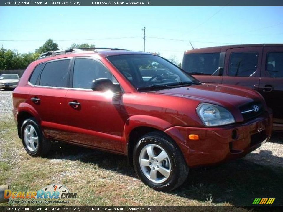 2005 Hyundai Tucson GL Mesa Red / Gray Photo #3