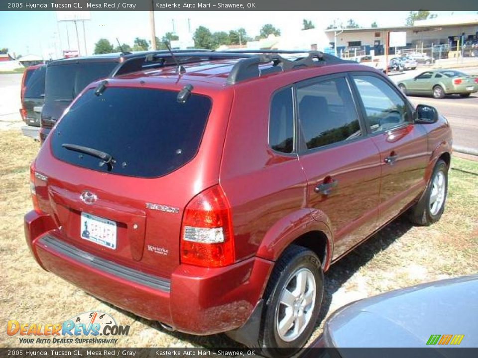2005 Hyundai Tucson GL Mesa Red / Gray Photo #4