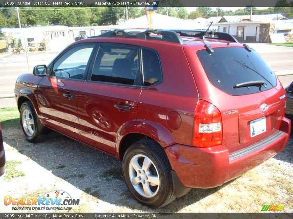 2005 Hyundai Tucson GL Mesa Red / Gray Photo #5