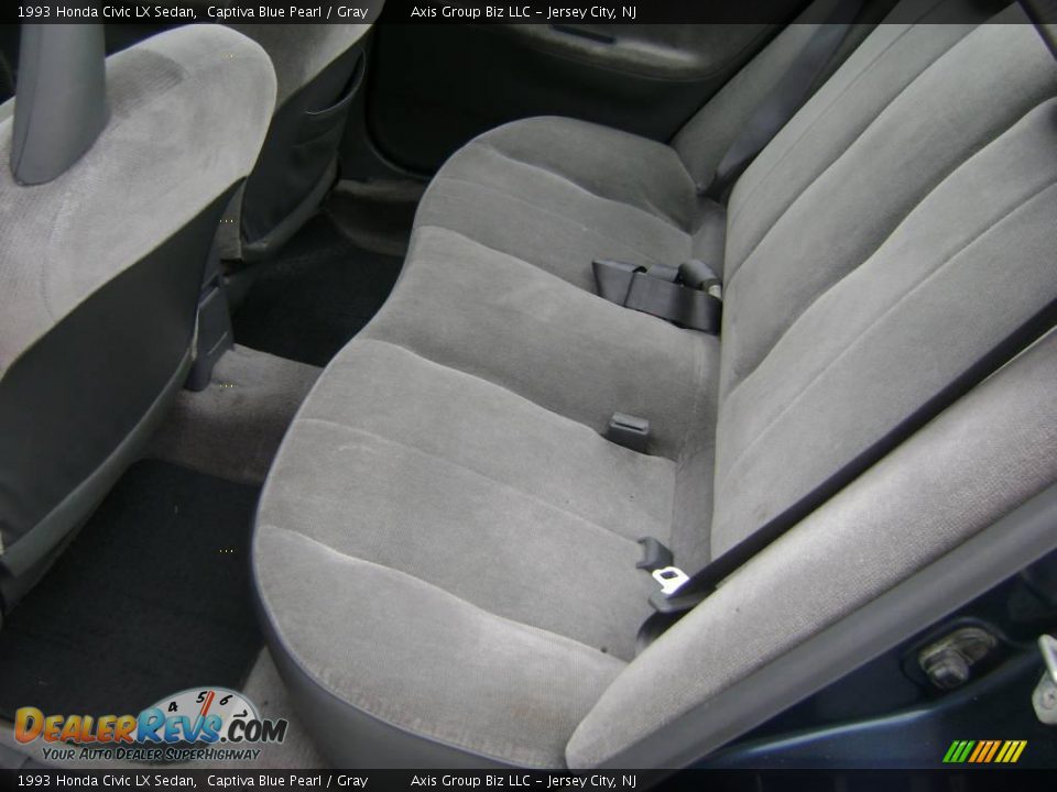 1993 Honda Civic LX Sedan Captiva Blue Pearl / Gray Photo #9