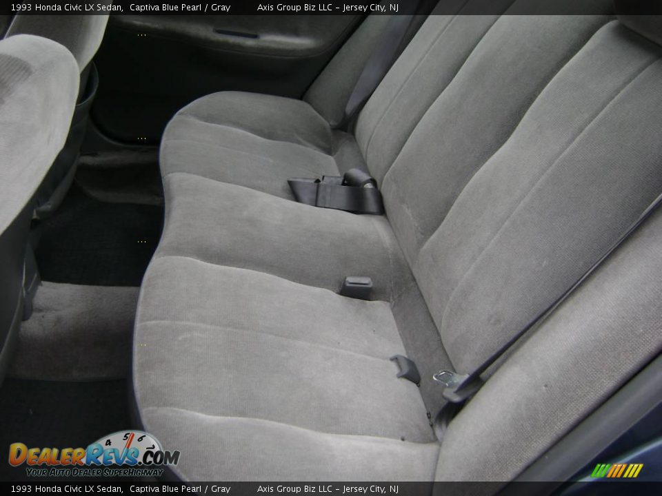 1993 Honda Civic LX Sedan Captiva Blue Pearl / Gray Photo #10
