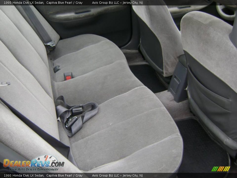 1993 Honda Civic LX Sedan Captiva Blue Pearl / Gray Photo #12