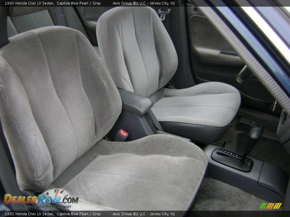 1993 Honda Civic LX Sedan Captiva Blue Pearl / Gray Photo #13