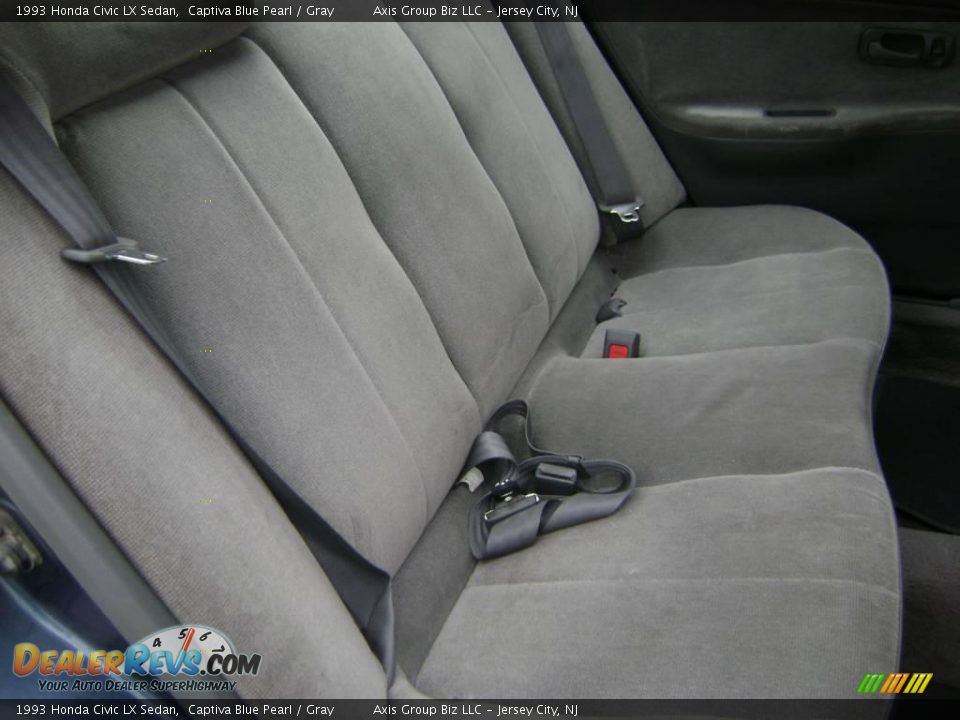 1993 Honda Civic LX Sedan Captiva Blue Pearl / Gray Photo #14