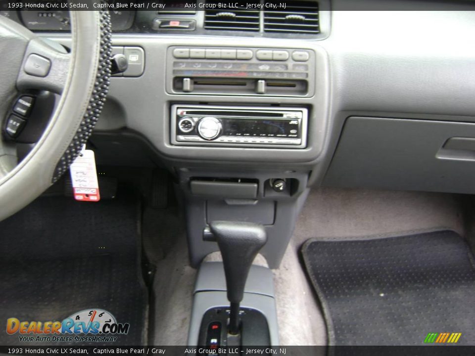 1993 Honda Civic LX Sedan Captiva Blue Pearl / Gray Photo #16