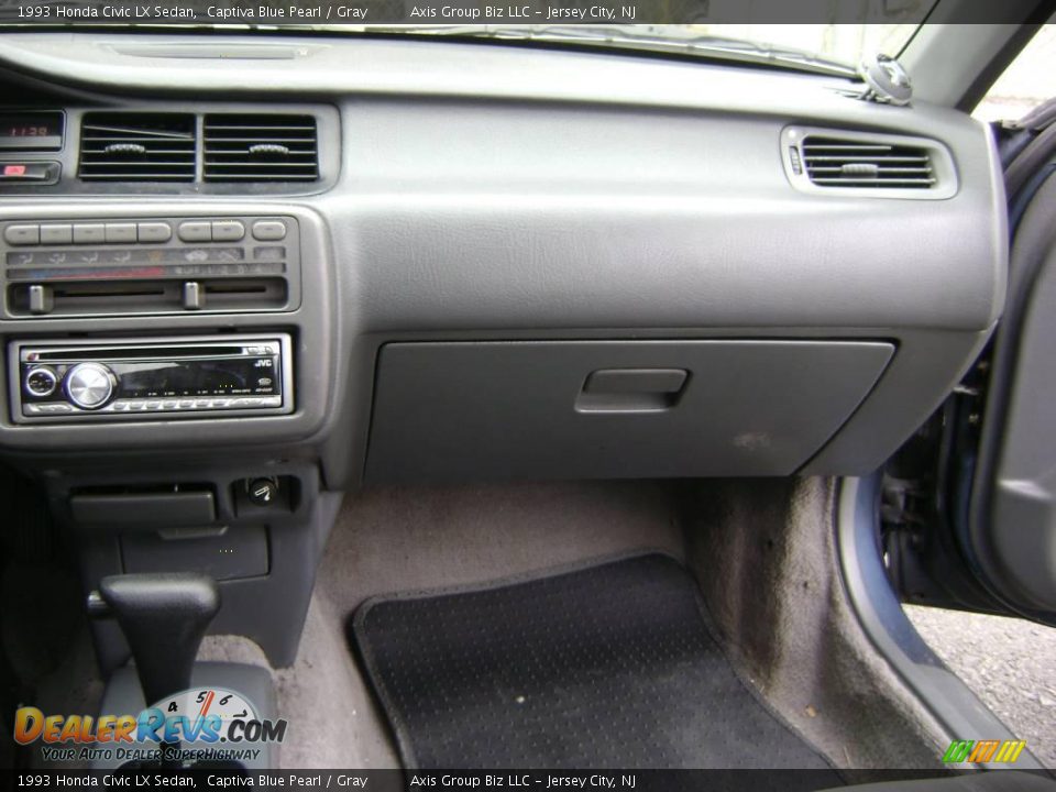 1993 Honda Civic LX Sedan Captiva Blue Pearl / Gray Photo #17