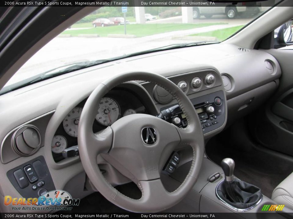 2006 Acura RSX Type S Sports Coupe Magnesium Metallic / Titanium Photo #8