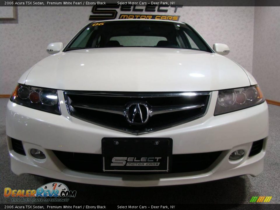 2006 Acura TSX Sedan Premium White Pearl / Ebony Black Photo #2