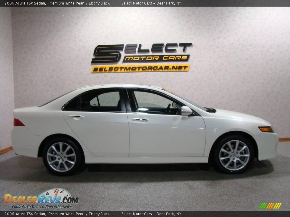 2006 Acura TSX Sedan Premium White Pearl / Ebony Black Photo #4