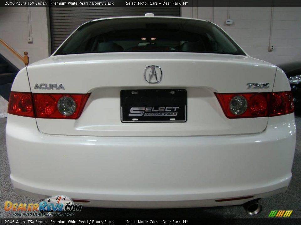 2006 Acura TSX Sedan Premium White Pearl / Ebony Black Photo #5