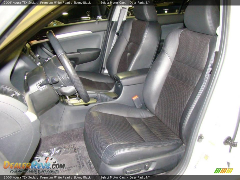 2006 Acura TSX Sedan Premium White Pearl / Ebony Black Photo #7