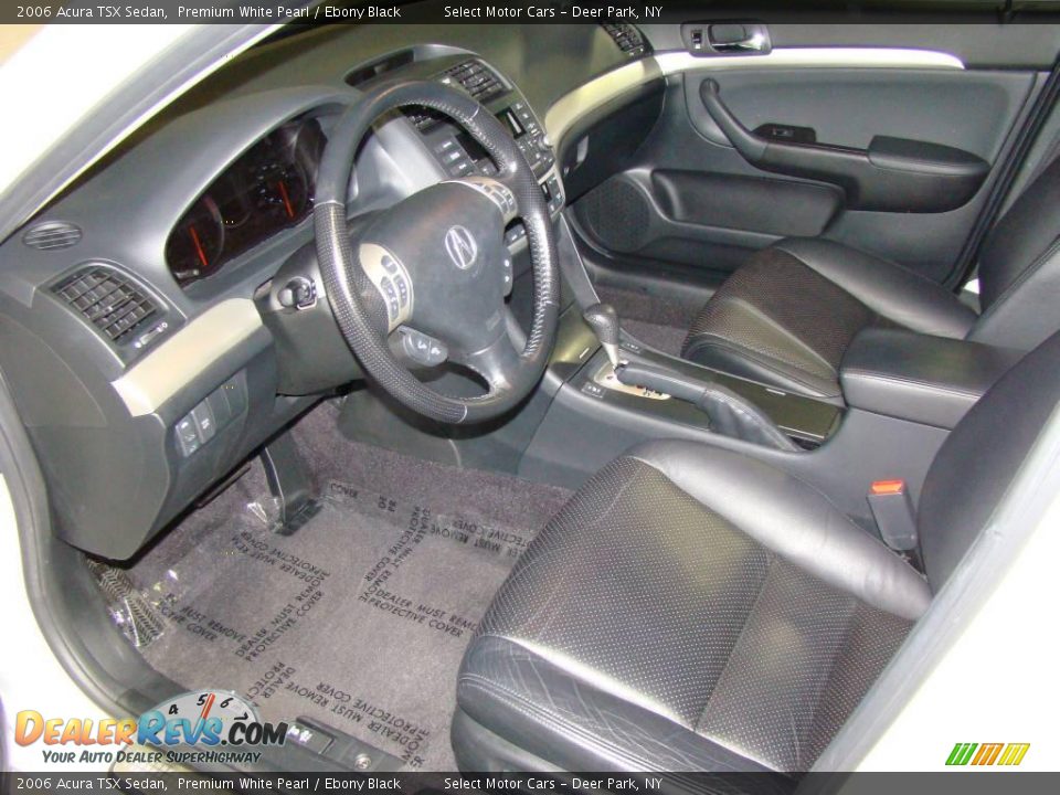 2006 Acura TSX Sedan Premium White Pearl / Ebony Black Photo #8
