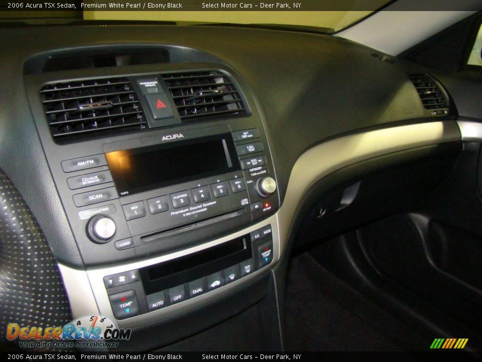 2006 Acura TSX Sedan Premium White Pearl / Ebony Black Photo #9