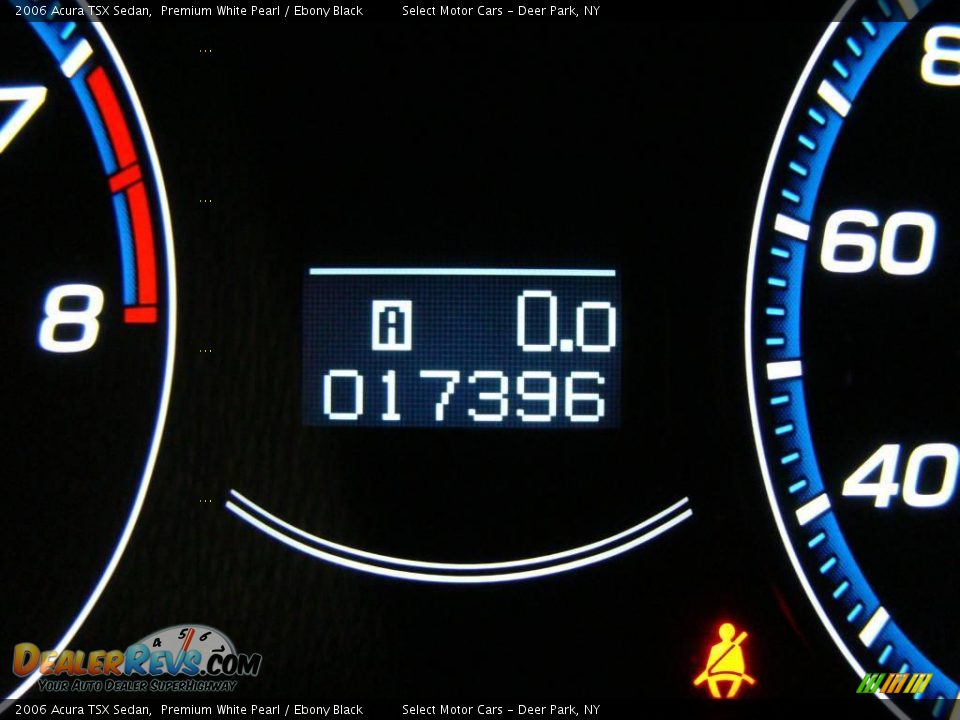2006 Acura TSX Sedan Premium White Pearl / Ebony Black Photo #15