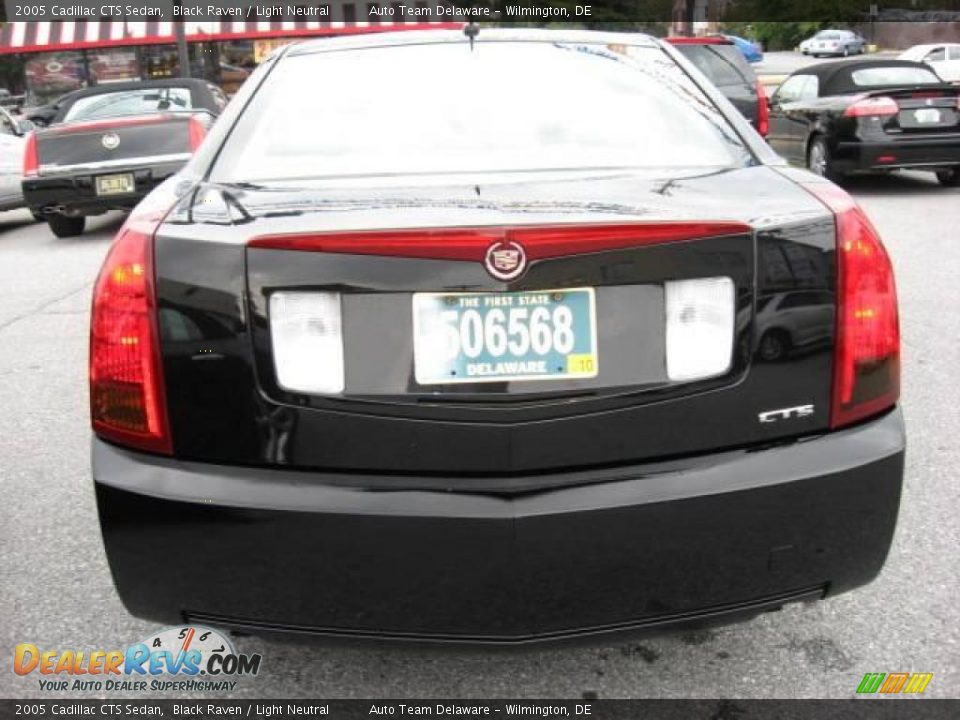 2005 Cadillac CTS Sedan Black Raven / Light Neutral Photo #6