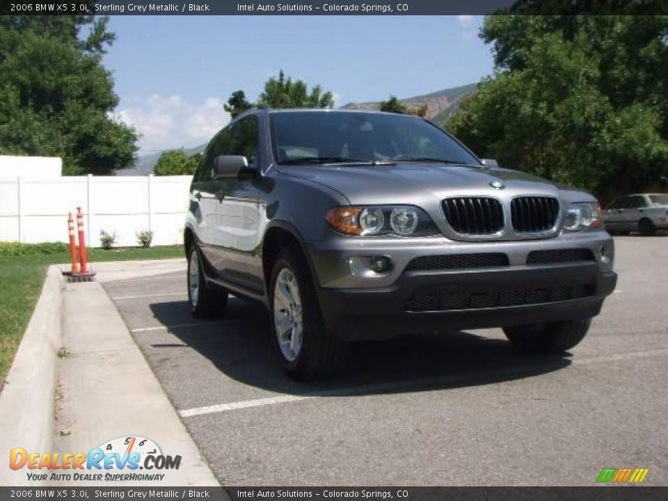 2006 BMW X5 3.0i Sterling Grey Metallic / Black Photo #17
