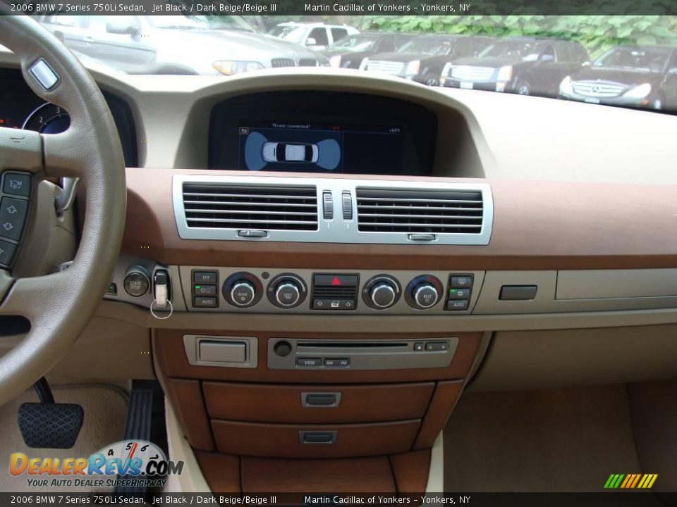 2006 BMW 7 Series 750Li Sedan Jet Black / Dark Beige/Beige III Photo #23