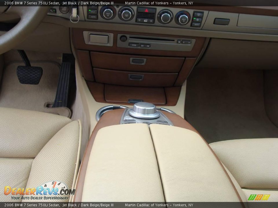 2006 BMW 7 Series 750Li Sedan Jet Black / Dark Beige/Beige III Photo #24