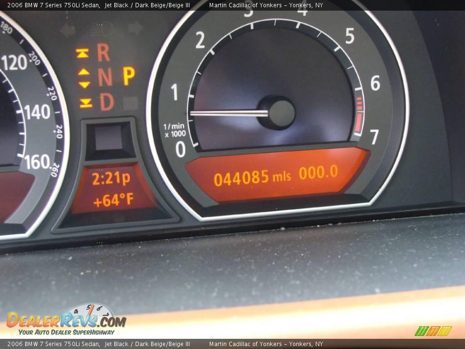 2006 BMW 7 Series 750Li Sedan Jet Black / Dark Beige/Beige III Photo #28