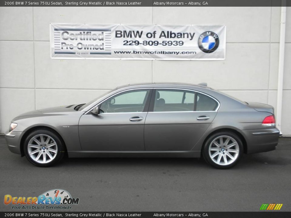2006 BMW 7 Series 750Li Sedan Sterling Grey Metallic / Black Nasca Leather Photo #1