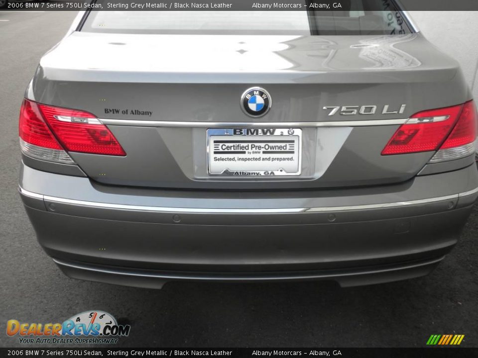 2006 BMW 7 Series 750Li Sedan Sterling Grey Metallic / Black Nasca Leather Photo #4