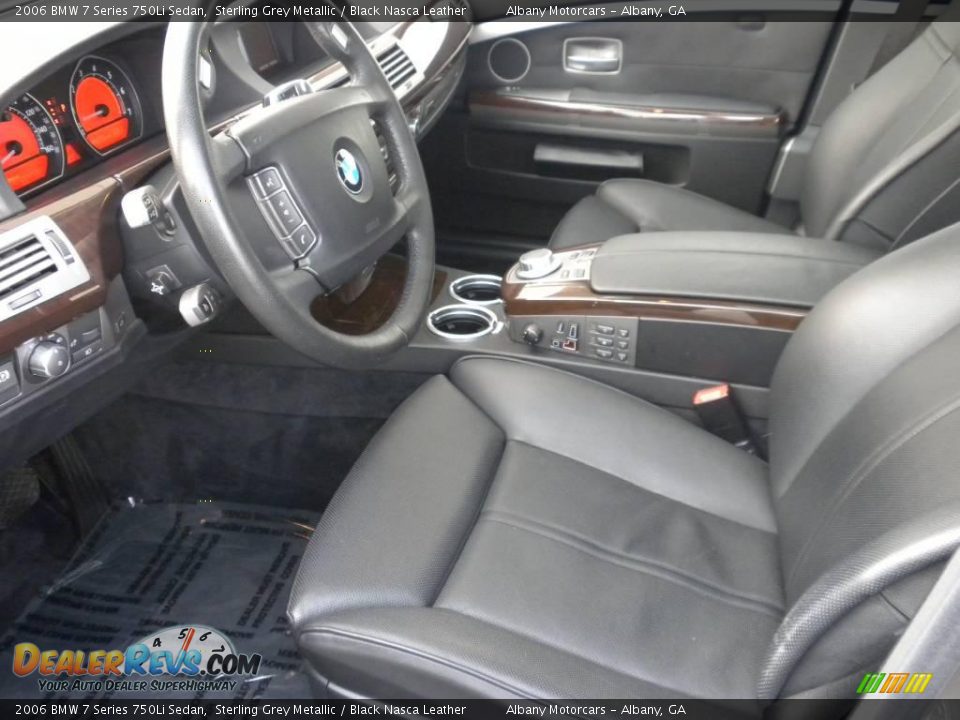 2006 BMW 7 Series 750Li Sedan Sterling Grey Metallic / Black Nasca Leather Photo #6