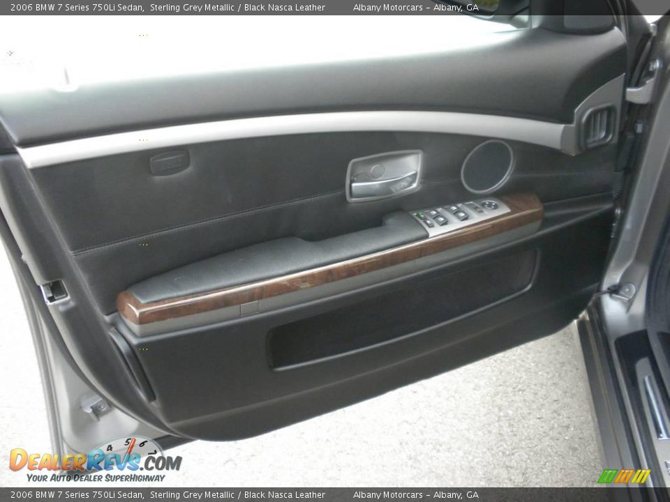2006 BMW 7 Series 750Li Sedan Sterling Grey Metallic / Black Nasca Leather Photo #7