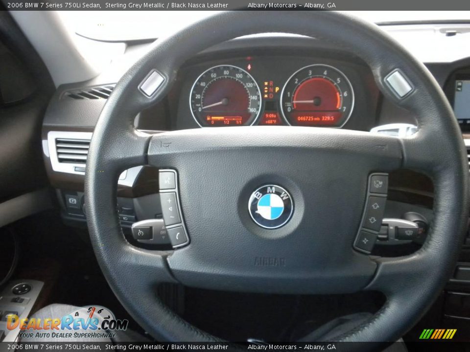 2006 BMW 7 Series 750Li Sedan Sterling Grey Metallic / Black Nasca Leather Photo #15