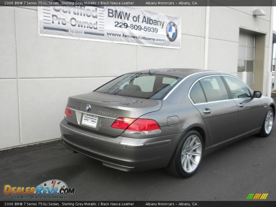2006 BMW 7 Series 750Li Sedan Sterling Grey Metallic / Black Nasca Leather Photo #22
